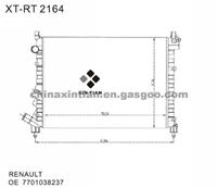 RENAULT Radiator 7701038237