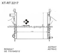 RENAULT Radiator 7701045212