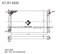 SEAT Radiator 1L0121253A,1L0121253C