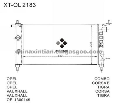 OPEL Radiator 1300149,90410047