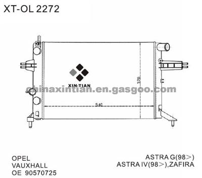 OPEL Radiator 90570725