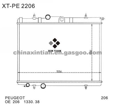 PEUGEOT Radiator 1330.38,1330.4