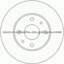 Brake Disc For FIAT 7566931