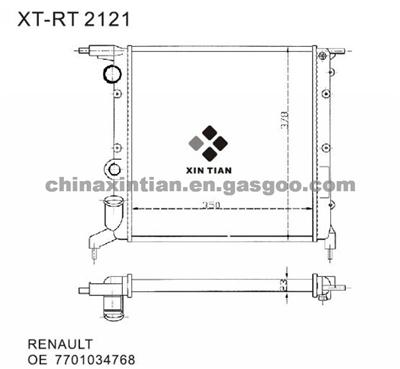 RENAULT Radiator 7701034768