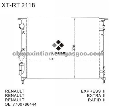 RENAULT Radiator 7700786444,7701047886,7701395092