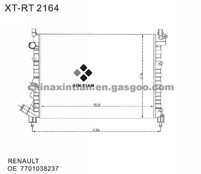 RENAULT Radiator 7701038237