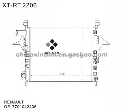 RENAULT Radiator 7701042436