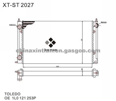 SEAT Radiator 1L0121253P