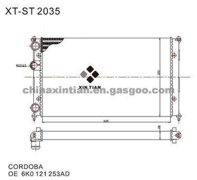 SEAT Radiator 6K0121253AD