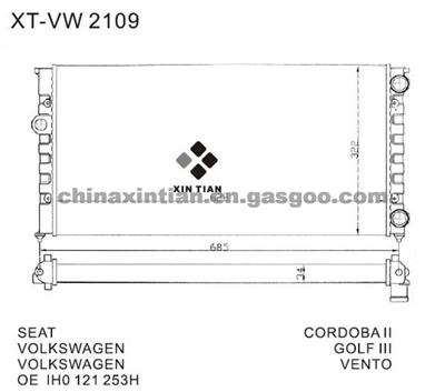 VW Radiator 1H0121253H,1H0121253D