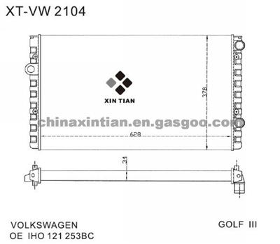 VW Radiator 1H0121253BC,1H0121253BL
