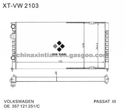 VW Radiator 357121251,357121251C