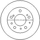 Brake Disc For FORD E8AZ-1102A
