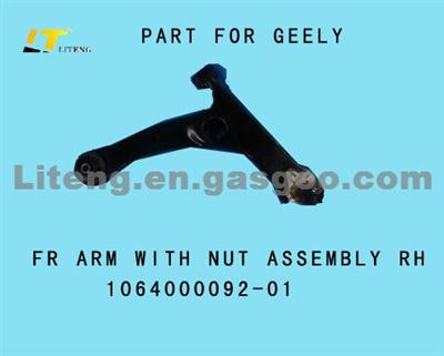 FR ARM WITH NUT ASSEMBLY-RH 1064000092-01