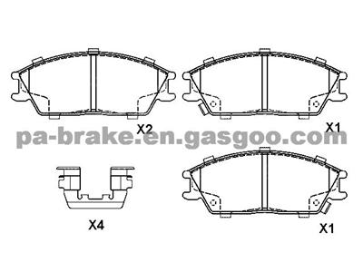 HYUNDAI BRAKE PAD   D497