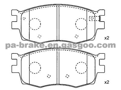 HYUNDAI BRAKE PAD  D1156