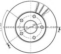 Brake Disc For FORD 5023444