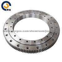 Single-Row Crossed Roller Slewing Bearing, Internal Gear