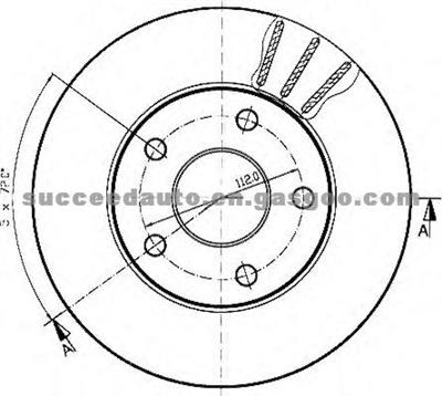 Brake Disc For FORD 5023444