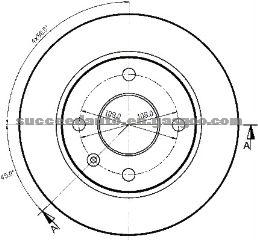 Brake Disc For FORD 6134505