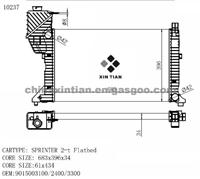 Mercedes BENZ Radiator 9015003100, 9015002400