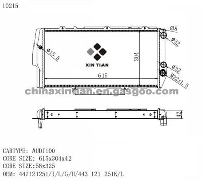 AUDI Radiator 447121251, 447121251I