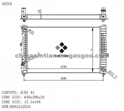 AUDI Radiator 8D0121251D