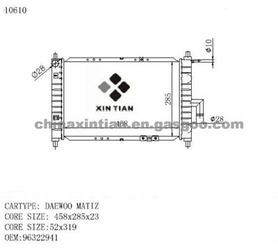 DAEWOO Radiator 96322941