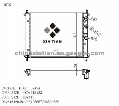 FIAT Radiator 46420484, 46425657