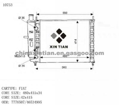 FIAT Radiator 7776507, 46534995