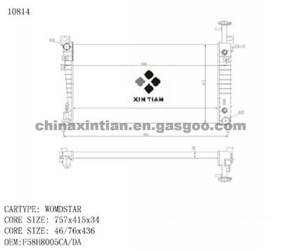 FORD Radiator F58H8005CA, F58H8005DA