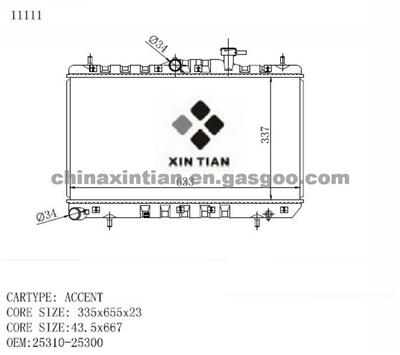 HYUNDAI Radiator 25310-25300