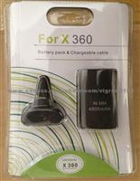 Battery Pack & Chargeable Cable For XBOX360