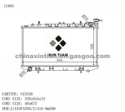 NISSAN Radiator 21410F4300，21410-0m500