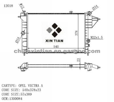 OPEL Radiator 1300084