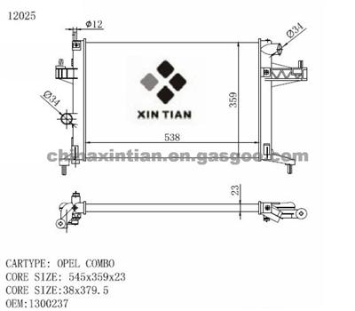 OPEL Radiator 1300237