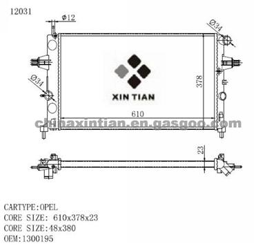 OPEL Radiator 1300195