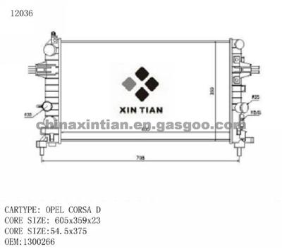 OPEL Radiator 1300266