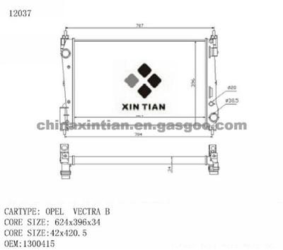 OPEL Radiator 1300415