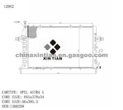 OPEL Radiator 1300209