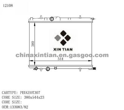 PEUGEOT Radiator 133083, 133082