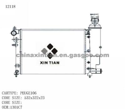 PEUGEOT Radiator 1301C7