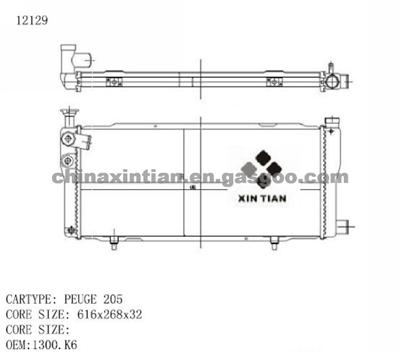 PEUGEOT Radiator 1300.K6