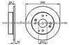 Brake Disc For HONDA GBD90835