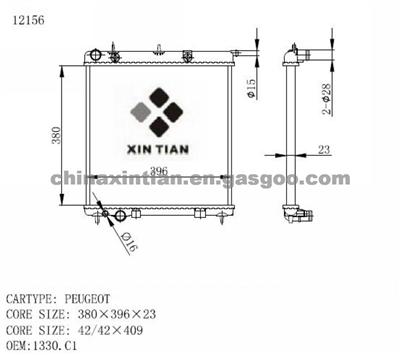 PEUGEOT Radiator 1330.C1