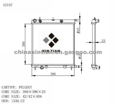 PEUGEOT Radiator 1330.C2