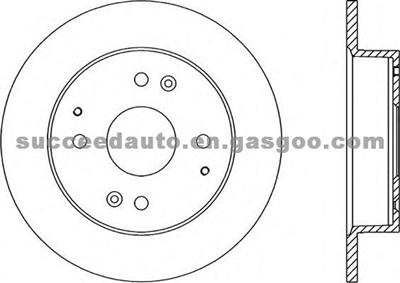 Brake Disc For HONDA 42510-SV1-A00