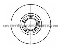 Brake Disc For HYUNDAI 58129-4A000