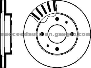 Brake Disc For HYUNDAI 58411-34110