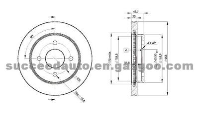 Brake Disc For HYUNDAI 1473814